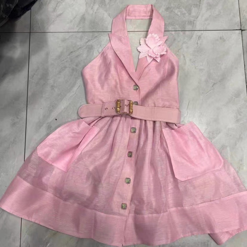 Pink Linen dress